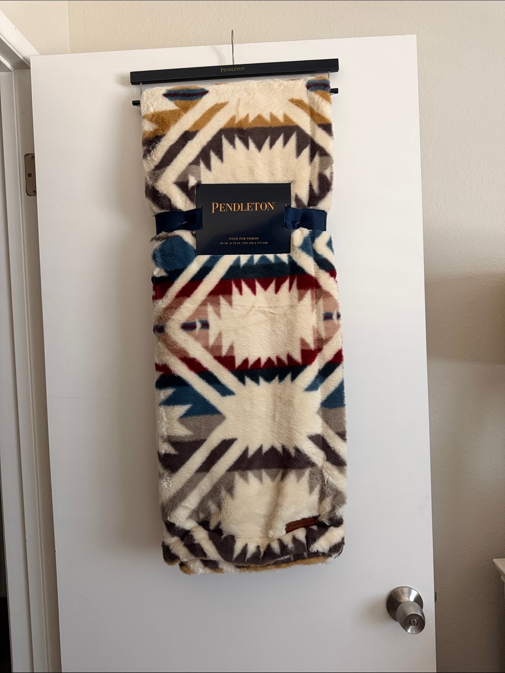 Pendleton Faux Fur Mulit- Color Throw Blanket